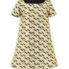 Versace Little Girl's & Girl's La Greca Lamé Jacquard Dress For Kids