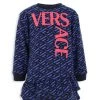 Versace Little Girl's & Girl's Logo La Greca Dress For Kids