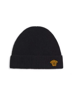 Versace Medusa Logo Knit Beanie