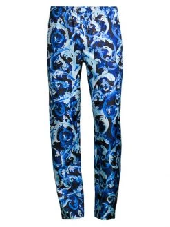 Versace Baroccoflage Silk Pajama Pants For Men