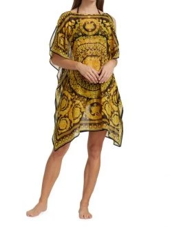 Versace Barocco-Print Silk Coverup -Versace Online Shop unnamed file 408
