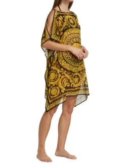 Versace Barocco-Print Silk Coverup -Versace Online Shop unnamed file 409