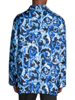 Versace Baroque-Print Silk Shirt For Men -Versace Online Shop unnamed file 4106