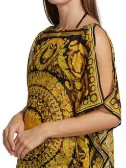 Versace Barocco-Print Silk Coverup -Versace Online Shop unnamed file 411