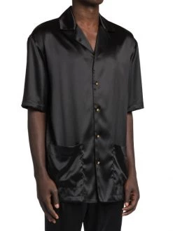 Versace Stretch Silk Pajama Top For Men -Versace Online Shop unnamed file 4139