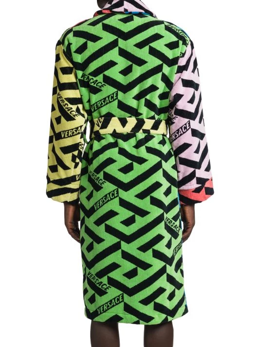 Versace Logo Cotton Bathrobe For Men 5 Versace Logo Cotton Bathrobe For Men - Image 5