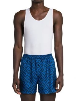 Versace La Greca Silk Twill Boxer Shorts For Men -Versace Online Shop unnamed file 4185