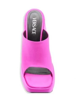 Versace Leather Platform Wedge Mules Turquiose -Versace Online Shop unnamed file 4193