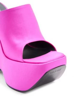 Versace Leather Platform Wedge Mules Turquiose -Versace Online Shop unnamed file 4194