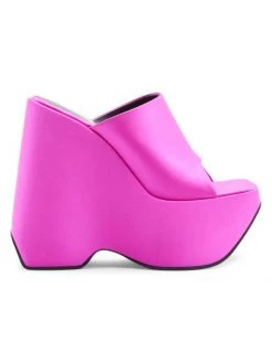 Versace Leather Platform Wedge Mules Turquiose -Versace Online Shop unnamed file 4195