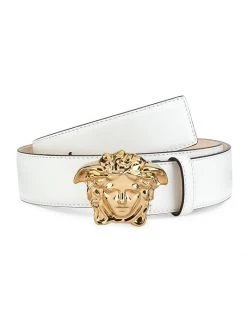 Versace La Medusa Leather Belt For Men Black Ruthium -Versace Online Shop unnamed file 4205