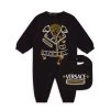 Versace Baby's 2-Piece Logo Trompe L'oeil Coverall & Bib Set For Kids