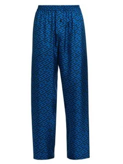 Versace Silk Monogram Pajama Pants For Men
