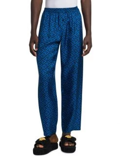 Versace Silk Monogram Pajama Pants For Men -Versace Online Shop unnamed file 4237
