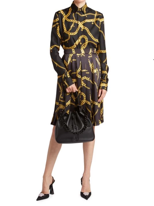 Versace Silk Chain Link Shirt 2 Versace Silk Chain Link Shirt - Image 2