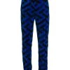 Versace Monogram Elastic Waistband Track Pants For Men