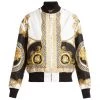 Versace Silk Heritage Print Bomber Jacket