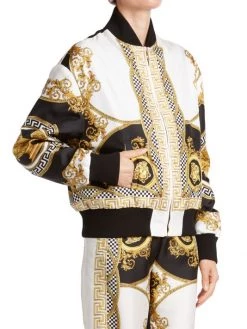 Versace Silk Heritage Print Bomber Jacket -Versace Online Shop unnamed file 4300
