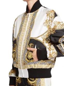 Versace Silk Heritage Print Bomber Jacket -Versace Online Shop unnamed file 4302