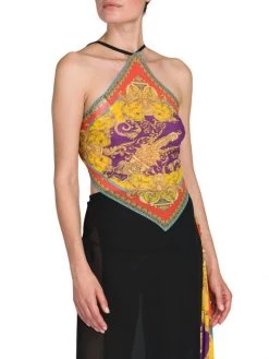 Versace Bandana Halter Dress -Versace Online Shop unnamed file 4306