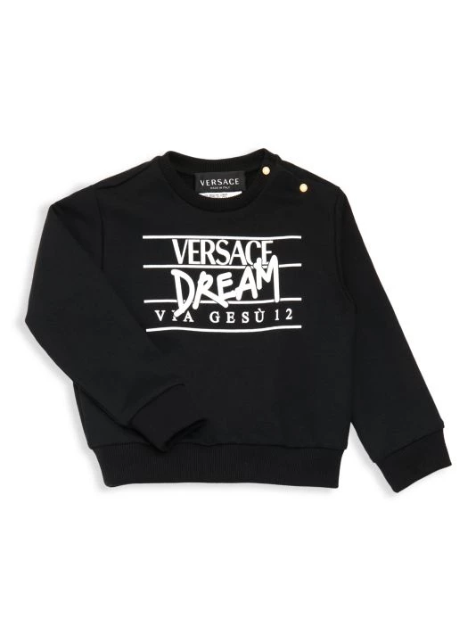 Versace Baby's & Little Kid's Logo-Print Sweatshirt For Kids 1 Versace Baby's & Little Kid's Logo-Print Sweatshirt For Kids