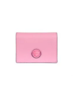 Versace Medusa Plaque Leather Wallet Black