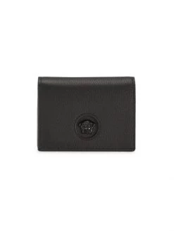 Versace Medusa Plaque Leather Wallet Black -Versace Online Shop unnamed file 436