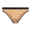 Versace Greca Signature Print Tulle Briefs Black