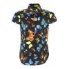 Versace Little Girl's & Girl's Butterfly Print Short Sleeves Shirt For Kids