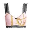 Versace Silk Chain Print Bra Top