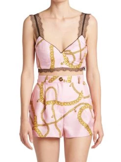 Versace Silk Chain Print Bra Top -Versace Online Shop unnamed file 4377