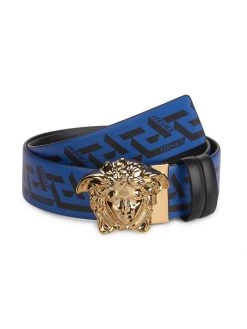 Versace Medusa-Buckle Logo Belt For Men Sapphire -Versace Online Shop unnamed file 440