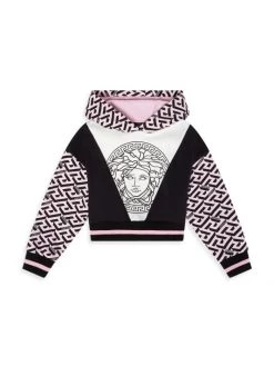 Versace Girl's La Greca Signature Sweatshirt For Kids