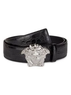 Versace La Medusa Leather Belt For Men Black Versace -Versace Online Shop unnamed file 4426