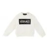 Versace Little Kid's & Kid's Logo Sweatshirt For Kids White