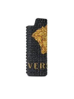 Versace Medusa Logo Lighter Holder Nero Oro -Versace Online Shop unnamed file 4475