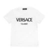 Versace Little Kid's & Kid's Logo Crewneck T-Shirt For Kids