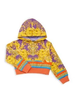 Versace Girl's Barocco Goddess Sweatshirt For Kids