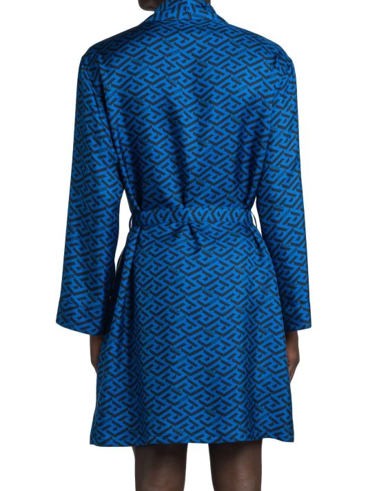 Versace Silk Monogram Robe For Men 5 Versace Silk Monogram Robe For Men - Image 5
