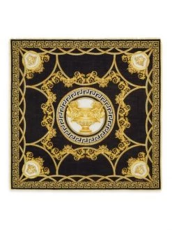 Versace Risiko Barocco Shawl For Men White Gold