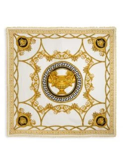 Versace Risiko Barocco Shawl For Men White Gold -Versace Online Shop unnamed file 4498