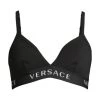 Versace Logo Triangle Bralette Optical White