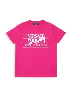Versace Little Girl's & Girl's Logo Jersey T-Shirt For Kids