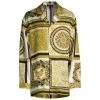 Versace Mixed Print Pajama Shirt For Men