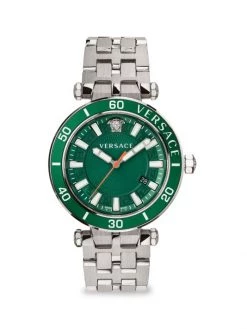 Versace Greca Sport Stainless Steel Bracelet Watch For Men