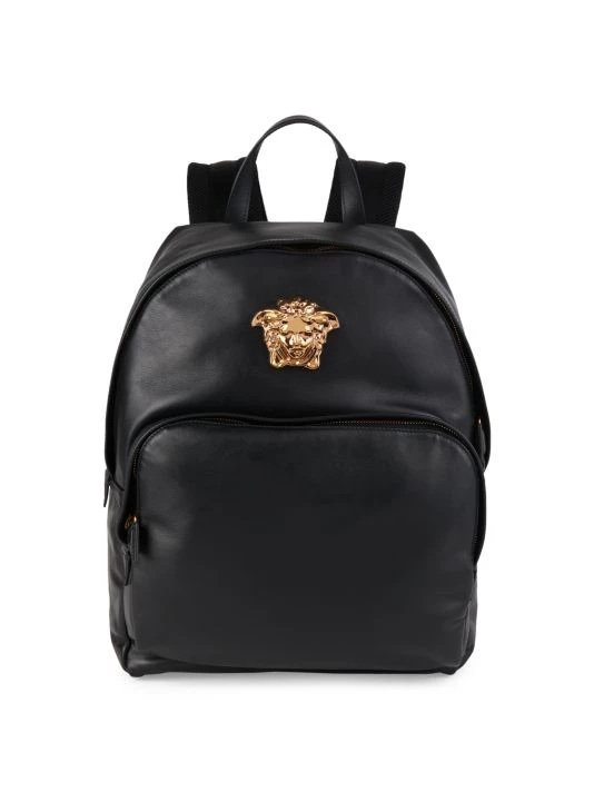 Versace Logo Leather Backpack For Men 3 Versace Logo Leather Backpack For Men - Image 3