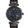 Versace Greca Black IP Stainless Steel Bracelet Chronograph Watch For Men