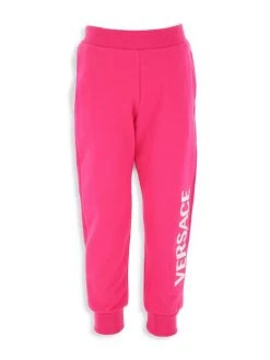 Versace Little Girl's & Girl's Logo Joggers For Kids