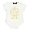 Versace Baby's Jersey Logo Medusa-Print Bodysuit For Kids