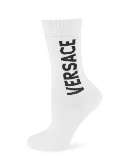 Versace Logo Crew Socks Black Gold -Versace Online Shop unnamed file 480